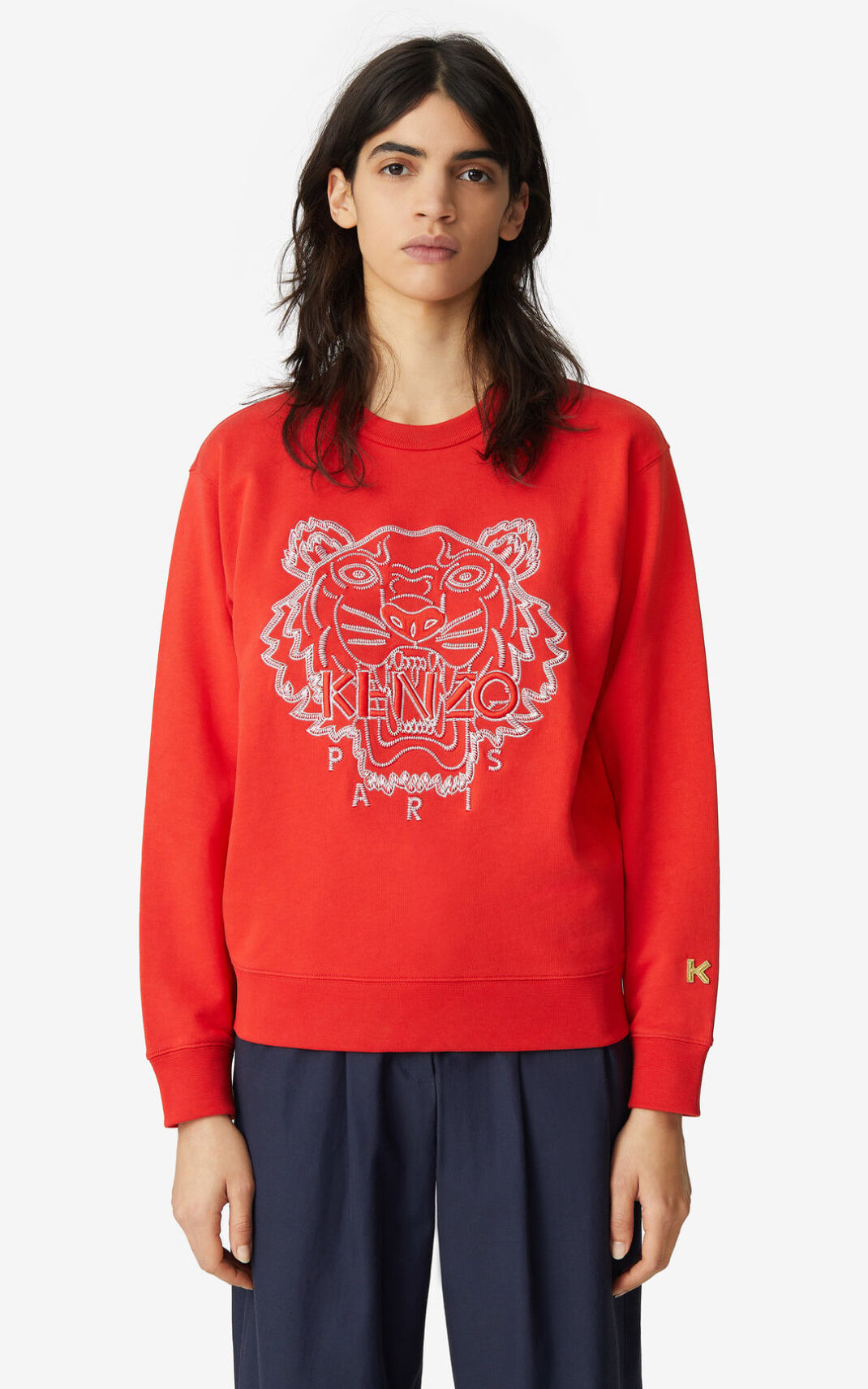 Kenzo Tiger φούτερ γυναικεια κοκκινα | GR356863